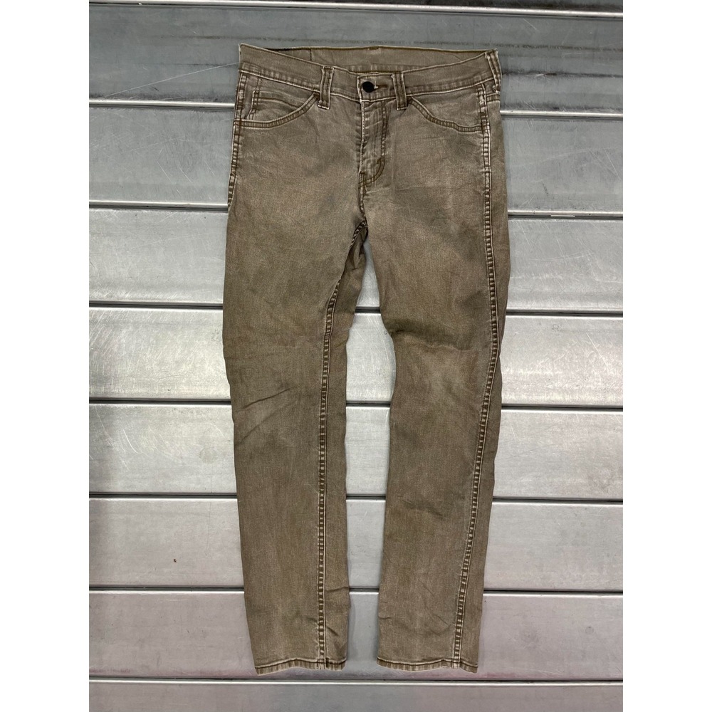 Levis 511 Jeans Mens 30X31 Brown Medium Wash Denim Slim Straight Fit Faded